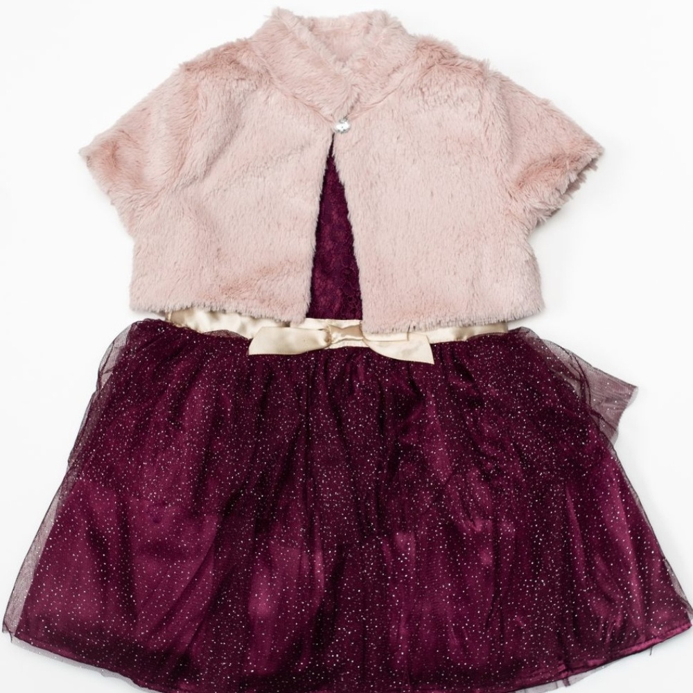 Little Lass 2pc Toddler Girl Dress 2T